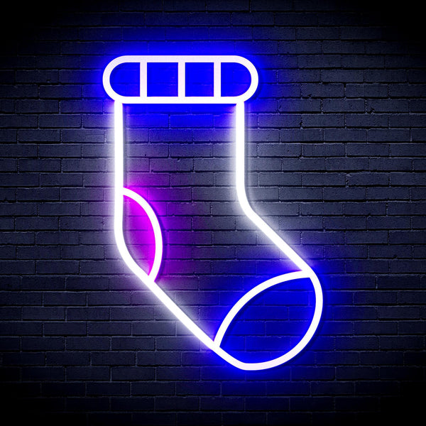 ADVPRO Christmas Sock Ultra-Bright LED Neon Sign fnu0123 - Multi-Color 6