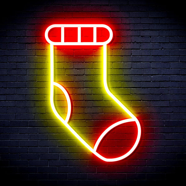 ADVPRO Christmas Sock Ultra-Bright LED Neon Sign fnu0123 - Multi-Color 7