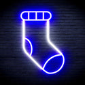 ADVPRO Christmas Sock Ultra-Bright LED Neon Sign fnu0123 - White & Blue