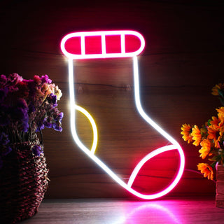 ADVPRO Christmas Sock Ultra-Bright LED Neon Sign fnu0123