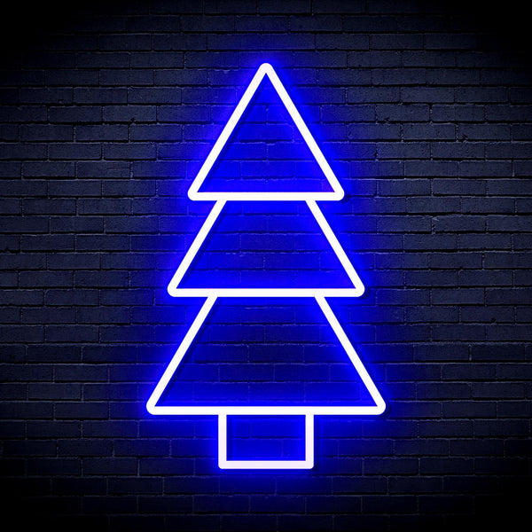 ADVPRO Christmas Tree Ultra-Bright LED Neon Sign fnu0129 - Blue