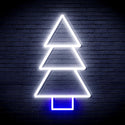 ADVPRO Christmas Tree Ultra-Bright LED Neon Sign fnu0129 - White & Blue