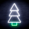 ADVPRO Christmas Tree Ultra-Bright LED Neon Sign fnu0129 - White & Green
