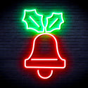 ADVPRO Jingle Bell Ultra-Bright LED Neon Sign fnu0130 - Green & Red