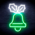 ADVPRO Jingle Bell Ultra-Bright LED Neon Sign fnu0130 - White & Green