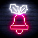 ADVPRO Jingle Bell Ultra-Bright LED Neon Sign fnu0130 - White & Pink