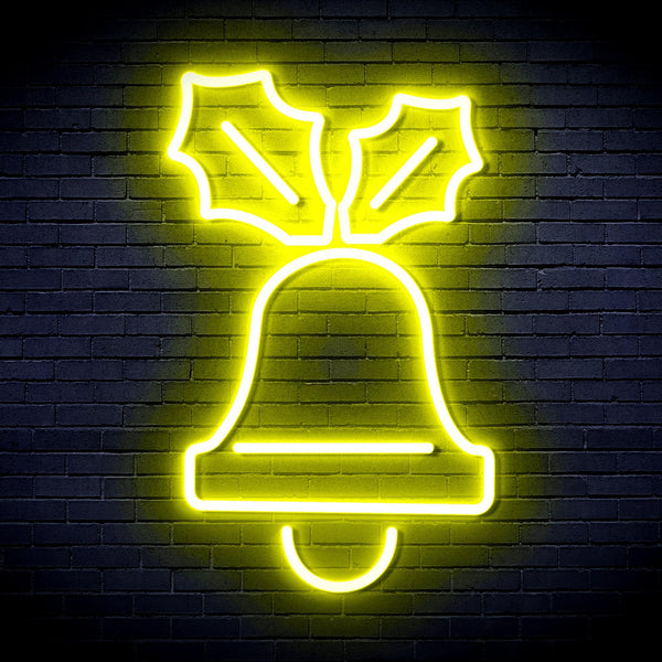 ADVPRO Jingle Bell Ultra-Bright LED Neon Sign fnu0130 - Yellow
