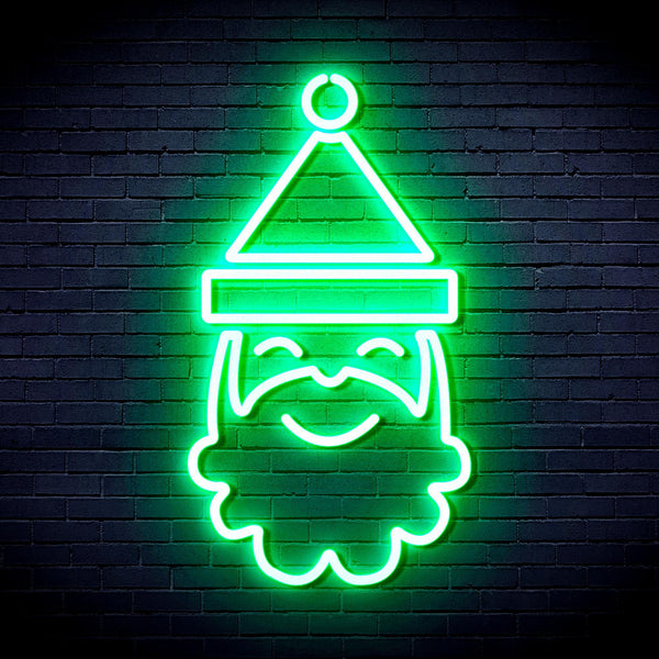 ADVPRO Santa Claus Face Ultra-Bright LED Neon Sign fnu0131 - Golden Yellow