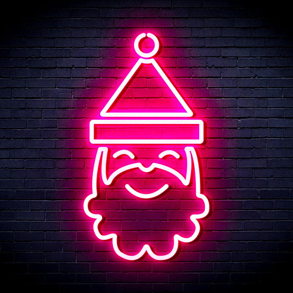 ADVPRO Santa Claus Face Ultra-Bright LED Neon Sign fnu0131 - Pink