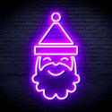 ADVPRO Santa Claus Face Ultra-Bright LED Neon Sign fnu0131 - Purple