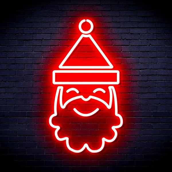 ADVPRO Santa Claus Face Ultra-Bright LED Neon Sign fnu0131 - Red