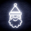 ADVPRO Santa Claus Face Ultra-Bright LED Neon Sign fnu0131 - White
