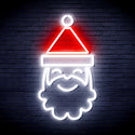 ADVPRO Santa Claus Face Ultra-Bright LED Neon Sign fnu0131 - White & Red