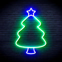 ADVPRO Christmas Tree Ultra-Bright LED Neon Sign fnu0132 - Green & Blue
