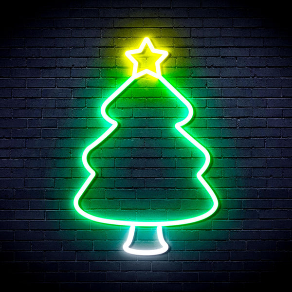 ADVPRO Christmas Tree Ultra-Bright LED Neon Sign fnu0132 - Multi-Color 1