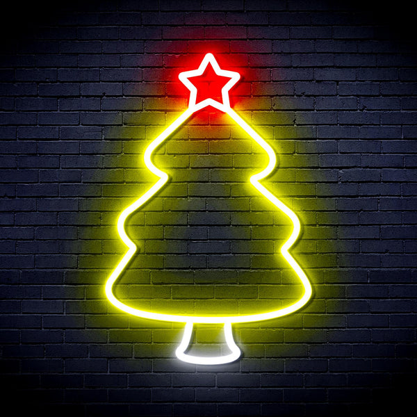 ADVPRO Christmas Tree Ultra-Bright LED Neon Sign fnu0132 - Multi-Color 2