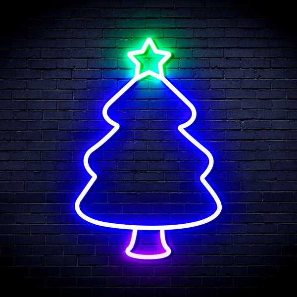 ADVPRO Christmas Tree Ultra-Bright LED Neon Sign fnu0132 - Multi-Color 6