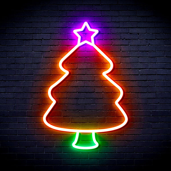 ADVPRO Christmas Tree Ultra-Bright LED Neon Sign fnu0132 - Multi-Color 8
