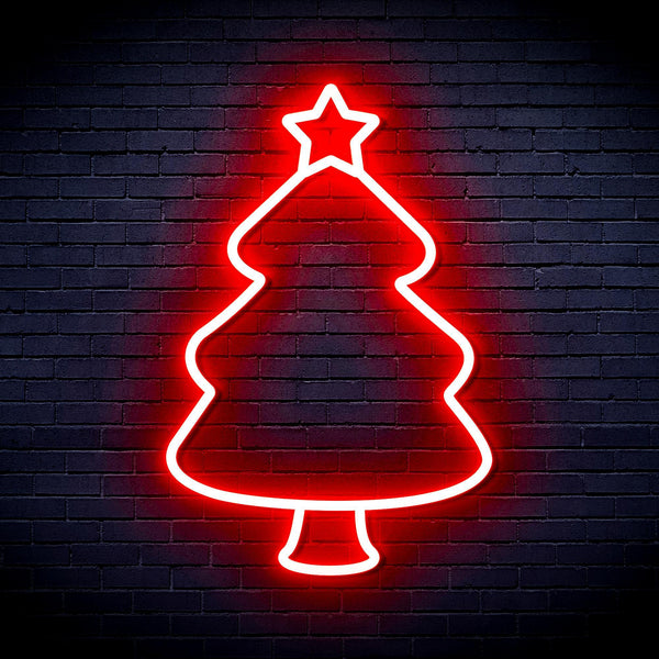 ADVPRO Christmas Tree Ultra-Bright LED Neon Sign fnu0132 - Red