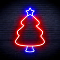 ADVPRO Christmas Tree Ultra-Bright LED Neon Sign fnu0132 - Red & Blue