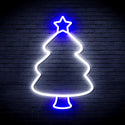 ADVPRO Christmas Tree Ultra-Bright LED Neon Sign fnu0132 - White & Blue