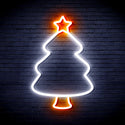 ADVPRO Christmas Tree Ultra-Bright LED Neon Sign fnu0132 - White & Orange