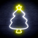 ADVPRO Christmas Tree Ultra-Bright LED Neon Sign fnu0132 - White & Yellow