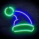 ADVPRO Christmas Hat Ultra-Bright LED Neon Sign fnu0133 - Green & Blue