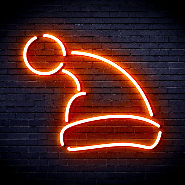 ADVPRO Christmas Hat Ultra-Bright LED Neon Sign fnu0133 - Orange