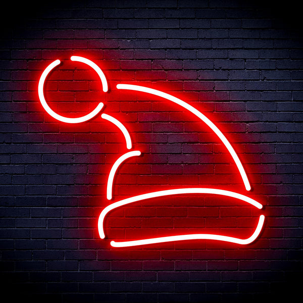 ADVPRO Christmas Hat Ultra-Bright LED Neon Sign fnu0133 - Red