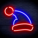 ADVPRO Christmas Hat Ultra-Bright LED Neon Sign fnu0133 - Red & Blue