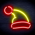 ADVPRO Christmas Hat Ultra-Bright LED Neon Sign fnu0133 - Red & Yellow
