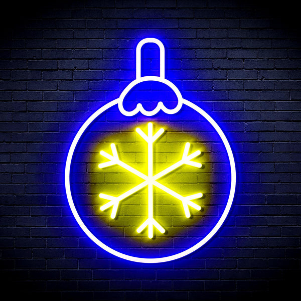 ADVPRO Christmas Tree Ornament Ultra-Bright LED Neon Sign fnu0134 - Blue & Yellow