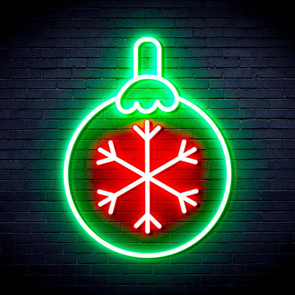ADVPRO Christmas Tree Ornament Ultra-Bright LED Neon Sign fnu0134 - Green & Red