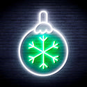 ADVPRO Christmas Tree Ornament Ultra-Bright LED Neon Sign fnu0134 - White & Green