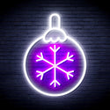 ADVPRO Christmas Tree Ornament Ultra-Bright LED Neon Sign fnu0134 - White & Purple
