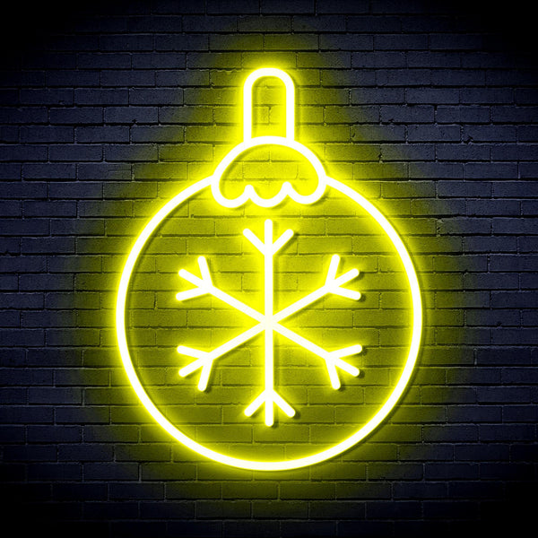 ADVPRO Christmas Tree Ornament Ultra-Bright LED Neon Sign fnu0134 - Yellow