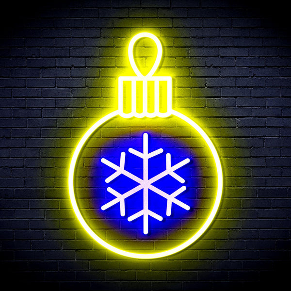 ADVPRO Christmas Tree Ornament Ultra-Bright LED Neon Sign fnu0135 - Blue & Yellow