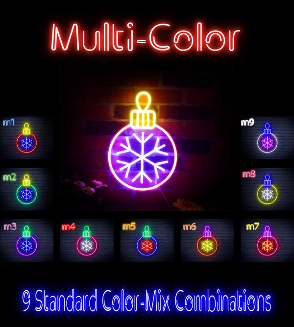 ADVPRO Christmas Tree Ornament Ultra-Bright LED Neon Sign fnu0135 - Multi-Color