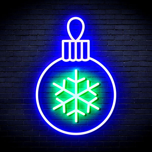ADVPRO Christmas Tree Ornament Ultra-Bright LED Neon Sign fnu0135 - Green & Blue