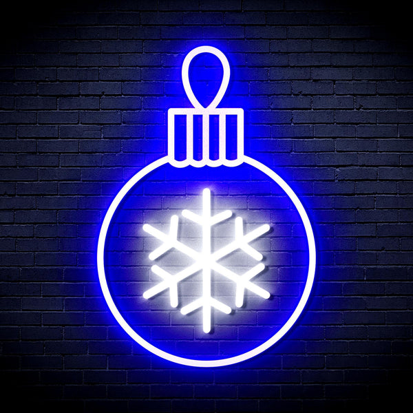 ADVPRO Christmas Tree Ornament Ultra-Bright LED Neon Sign fnu0135 - White & Blue