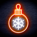 ADVPRO Christmas Tree Ornament Ultra-Bright LED Neon Sign fnu0135 - White & Orange