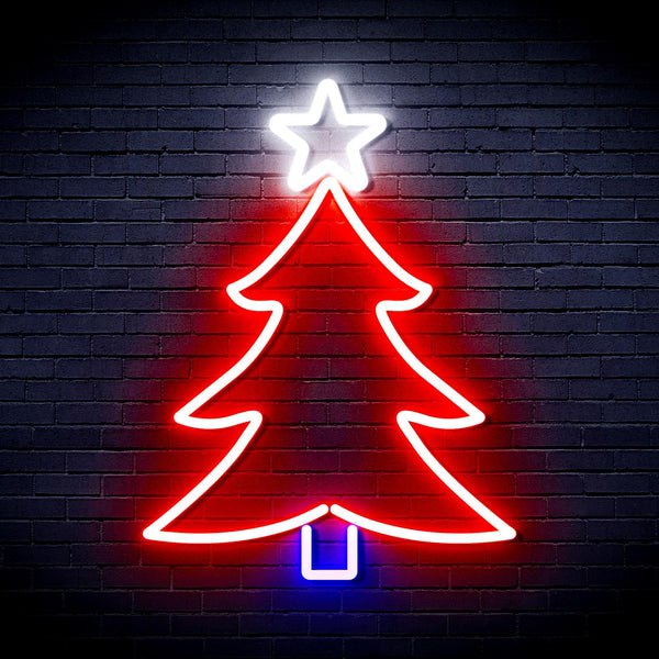 ADVPRO Christmas Tree and Star Ultra-Bright LED Neon Sign fnu0136 - Multi-Color 6