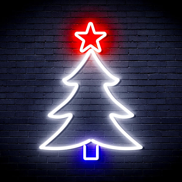 ADVPRO Christmas Tree and Star Ultra-Bright LED Neon Sign fnu0136 - Multi-Color 8