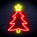 ADVPRO Christmas Tree and Star Ultra-Bright LED Neon Sign fnu0136 - Red & Yellow