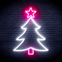 ADVPRO Christmas Tree and Star Ultra-Bright LED Neon Sign fnu0136 - White & Pink