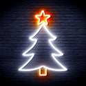 ADVPRO Christmas Tree and Star Ultra-Bright LED Neon Sign fnu0136 - White & Orange