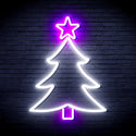 ADVPRO Christmas Tree and Star Ultra-Bright LED Neon Sign fnu0136 - White & Purple