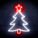 ADVPRO Christmas Tree and Star Ultra-Bright LED Neon Sign fnu0136 - White & Red