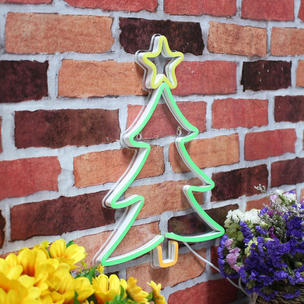 ADVPRO Christmas Tree and Star Ultra-Bright LED Neon Sign fnu0136
